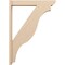 Ekena Millwork 5 1/2-in W x 32-in D x 44-in H Funston Slat Rough Cedar Woodgrain TimberThane Outlooker, Primed Tan OUTUR055X32X44FST24RCPR - alternate 5